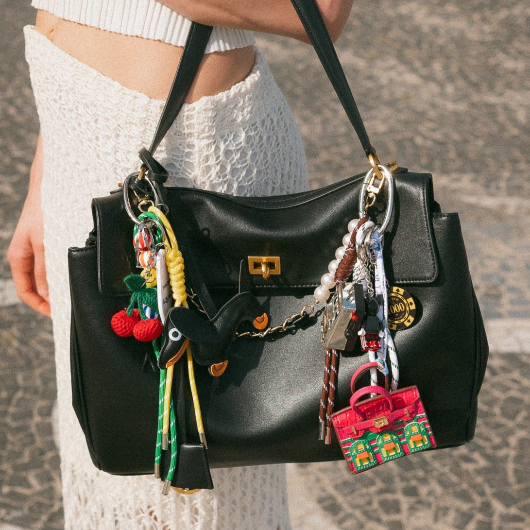 BAG CHARM CHERRY