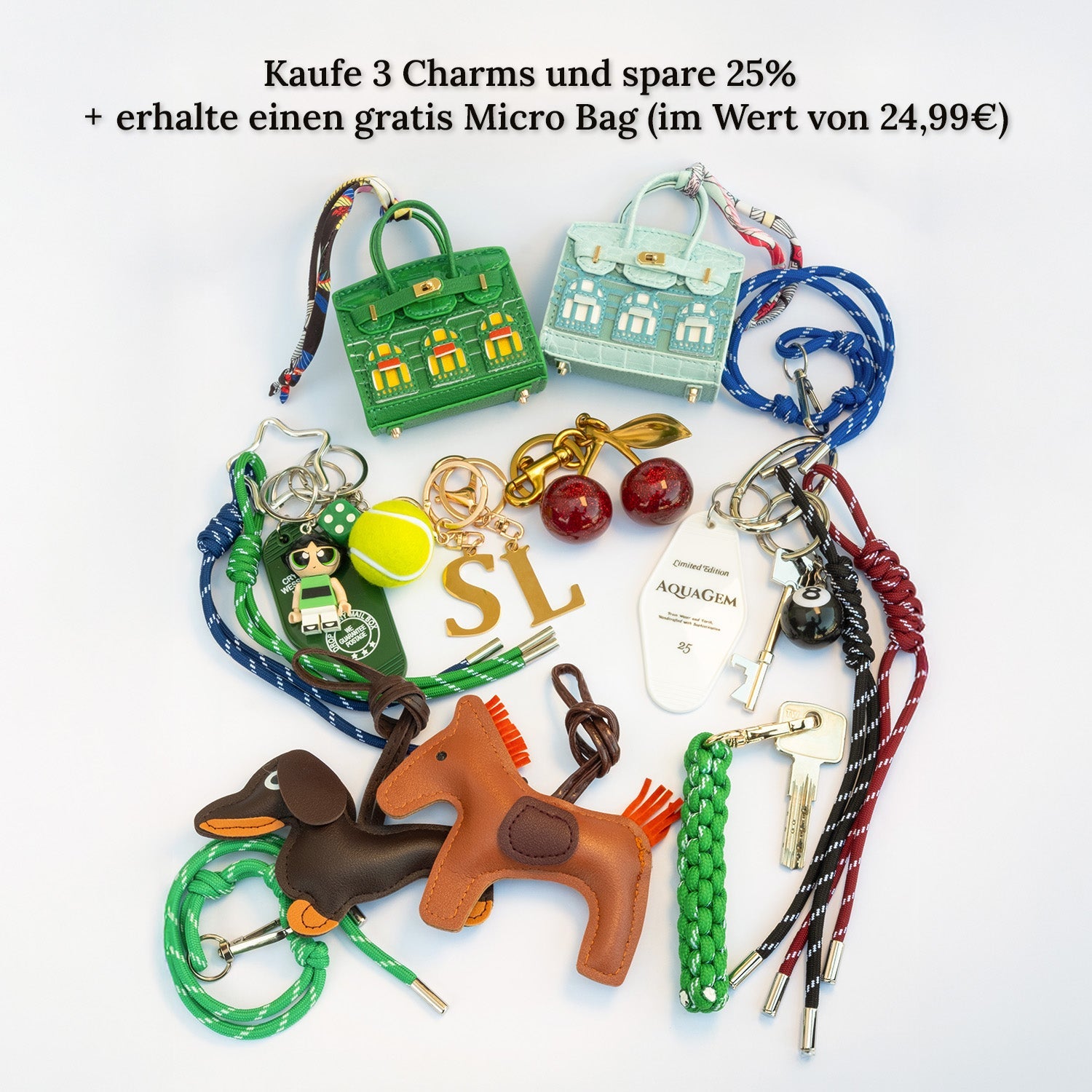 BAG CHARM CASINO