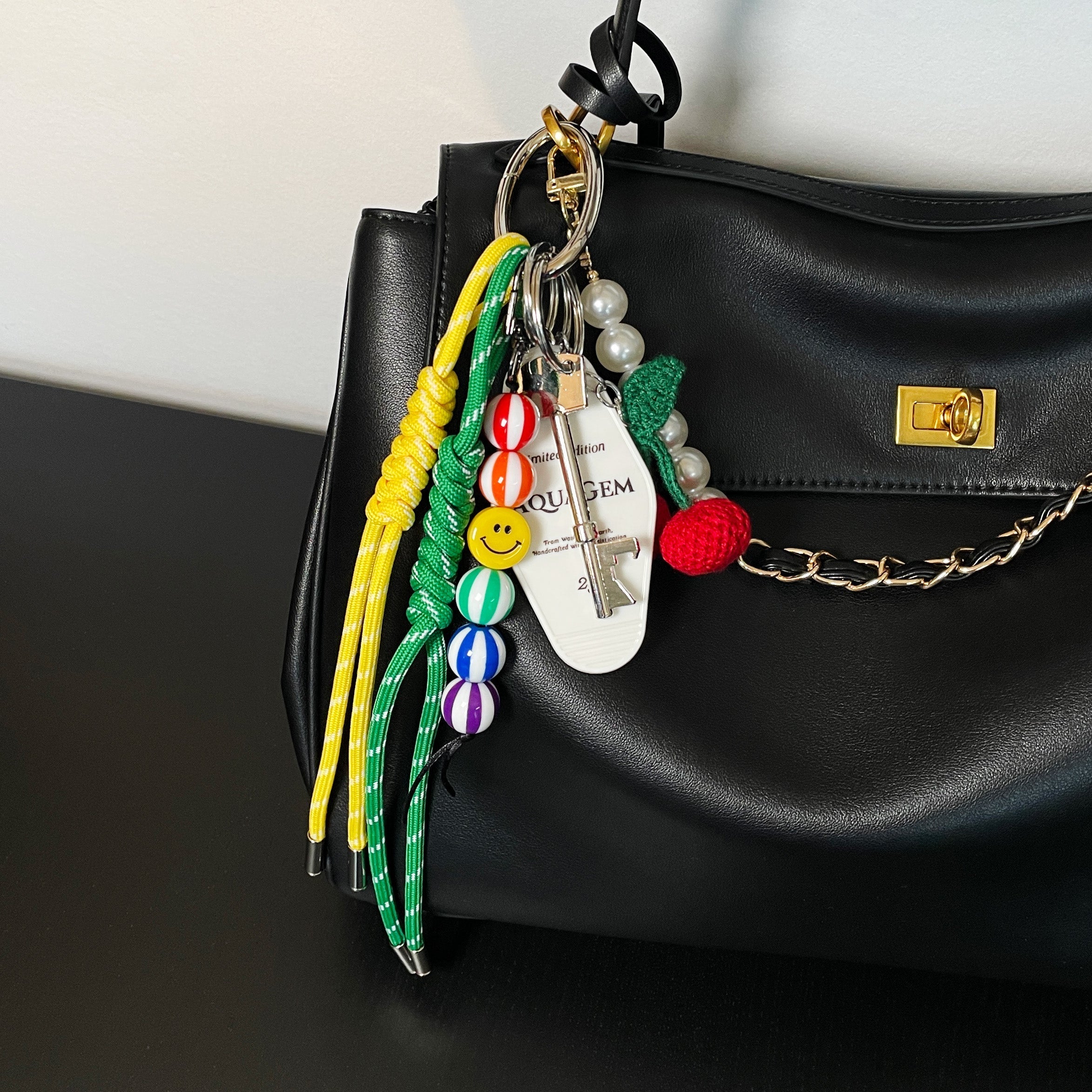 BAG CHARM CHERRY
